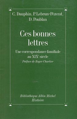 Couverture du livre Ces bonnes lettres