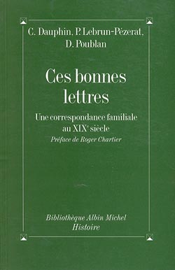 Couverture du livre Ces bonnes lettres