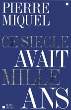 Couverture de Ce siècle avait mille ans